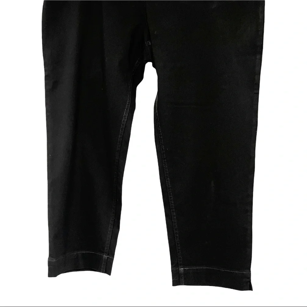 Soft Surroundings Black Stretchy Pull On Cropped Pants_3